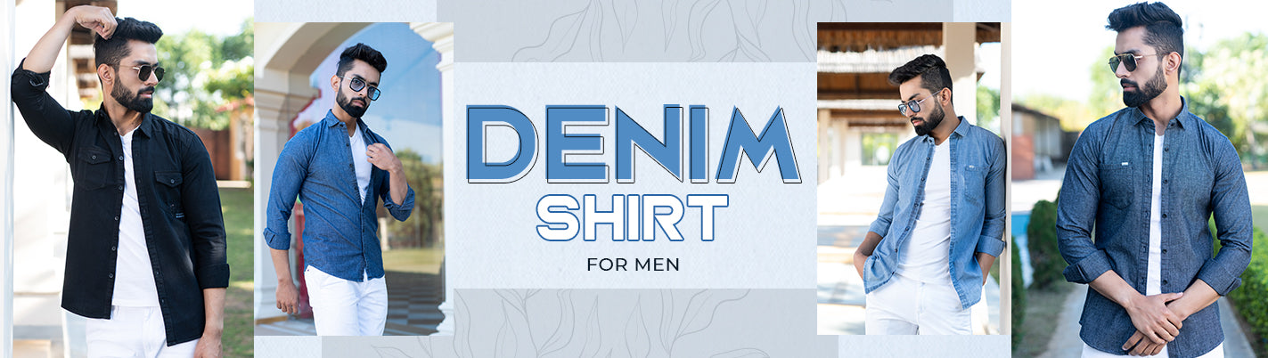 Latest denim hot sale shirts