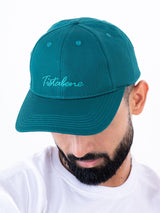 Tistabene Embroidered Teal Blue Free Size Unisex Baseball Caps - Tistabene