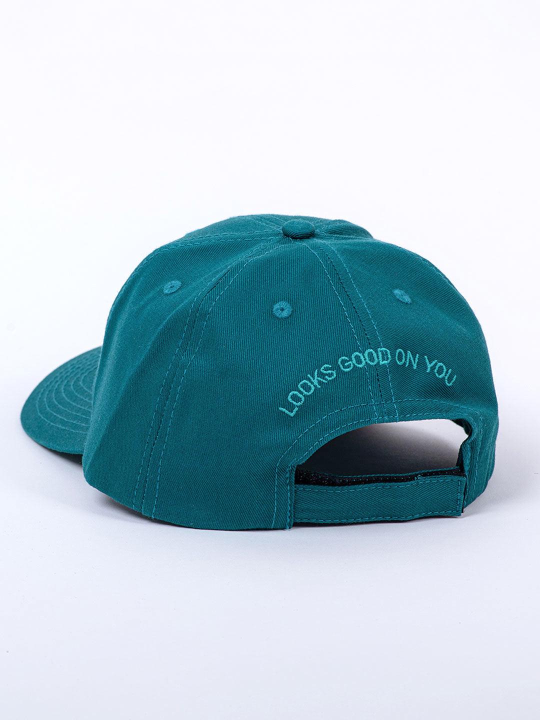 Tistabene Embroidered Teal Blue Free Size Unisex Baseball Caps - Tistabene