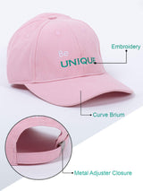 Be Unique Baby Pink Free Size Unisex Baseball Caps - Tistabene