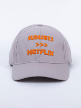 Sunsets Over Netflix Light Grey Free Size Unisex Baseball Caps - Tistabene