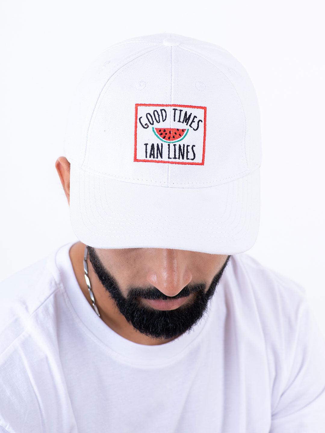 Good Times Tan Lines White Free Size Unisex Baseball Caps - Tistabene