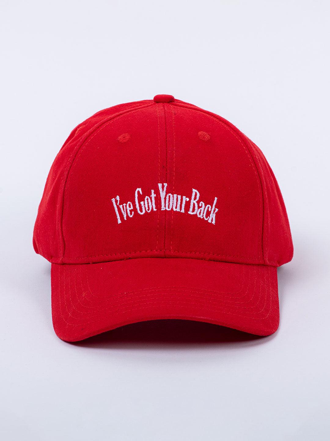 I'Ve Got Your Back Red Free Size Unisex Baseball Caps - Tistabene