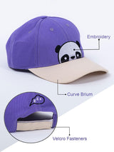 Panda Embroidered Multi Free Size Unisex Baseball Caps - Tistabene