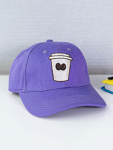 Coffee Mug Purple Free Size Unisex Baseball Caps - Tistabene