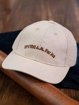 It'S Too A.M. For Me Embroidered Off-White Free Size Unisex Baseball Caps - Tistabene