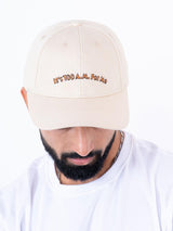 It'S Too A.M. For Me Embroidered Off-White Free Size Unisex Baseball Caps - Tistabene