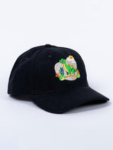 Dinosaur Embroidered Black Free Size Unisex Baseball Caps - Tistabene