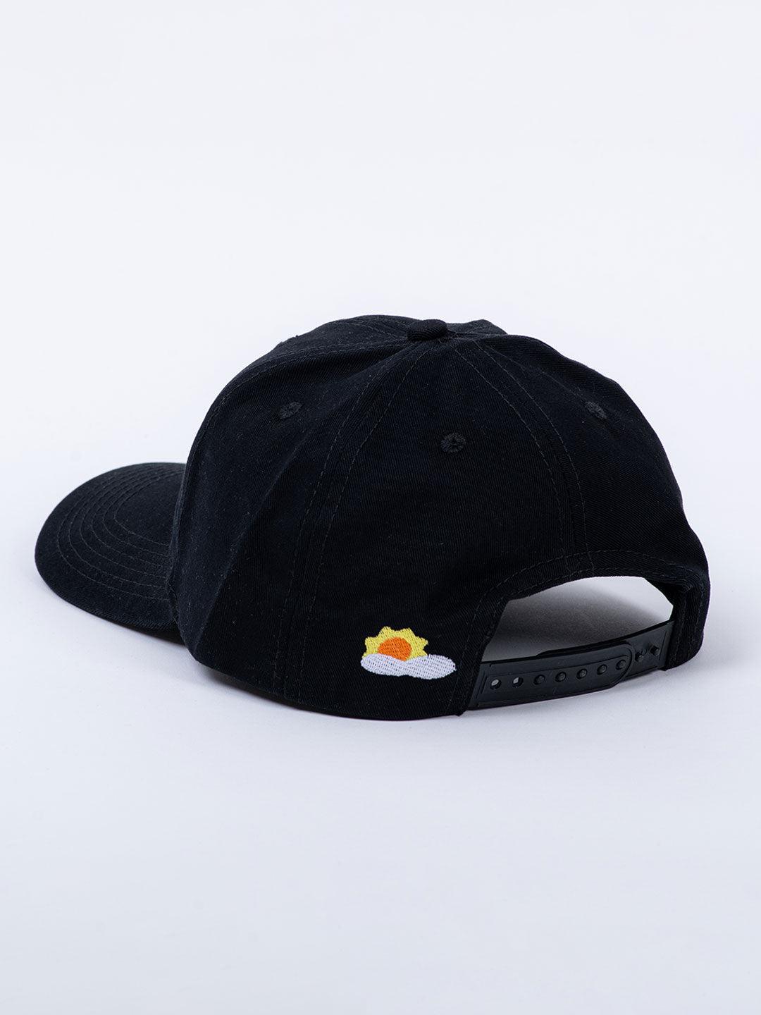 Dinosaur Embroidered Black Free Size Unisex Baseball Caps - Tistabene