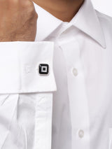 Square Black and Mother of Pearl Cufflink