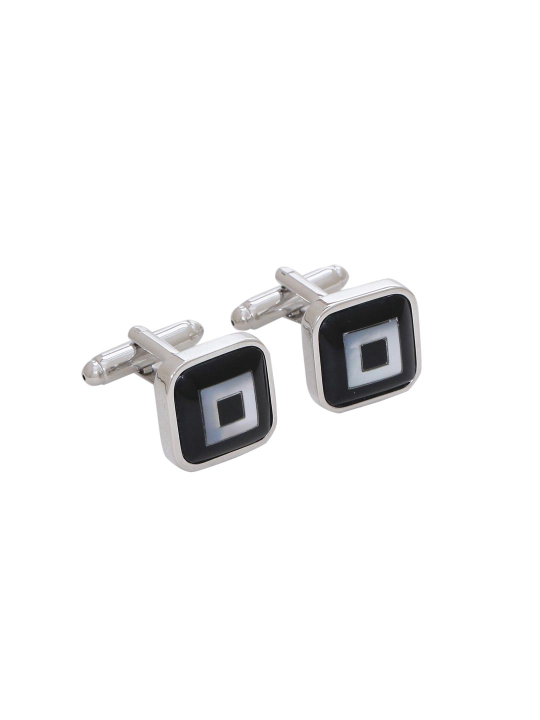 Square Black and Mother of Pearl Cufflink