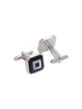 Square Black and Mother of Pearl Cufflink