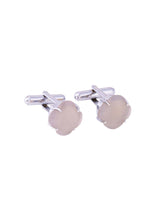 Brown Color Stones Bullet Back Cufflink