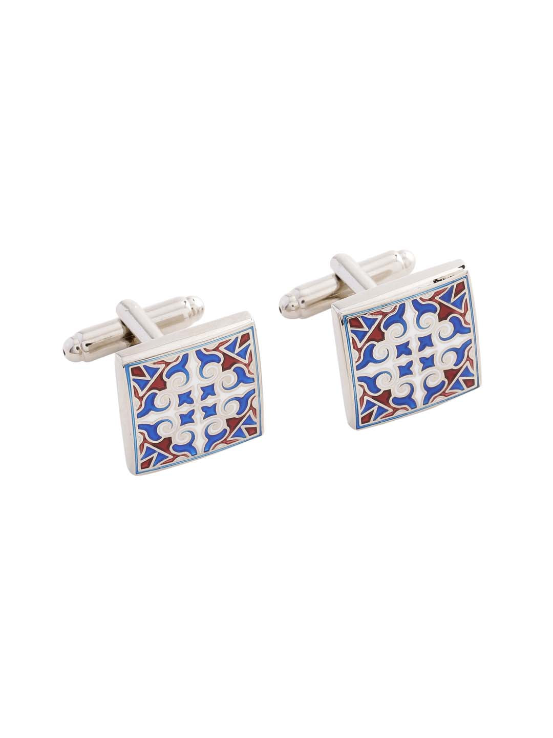 Enameled Corporate Bullet Back Cufflink