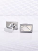 Silver MOP Designer Cufflinks