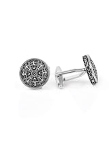 Filigree Ethnic Designer Silver Plated Cufflinks