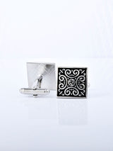 Silver Plated Designer Cufflink