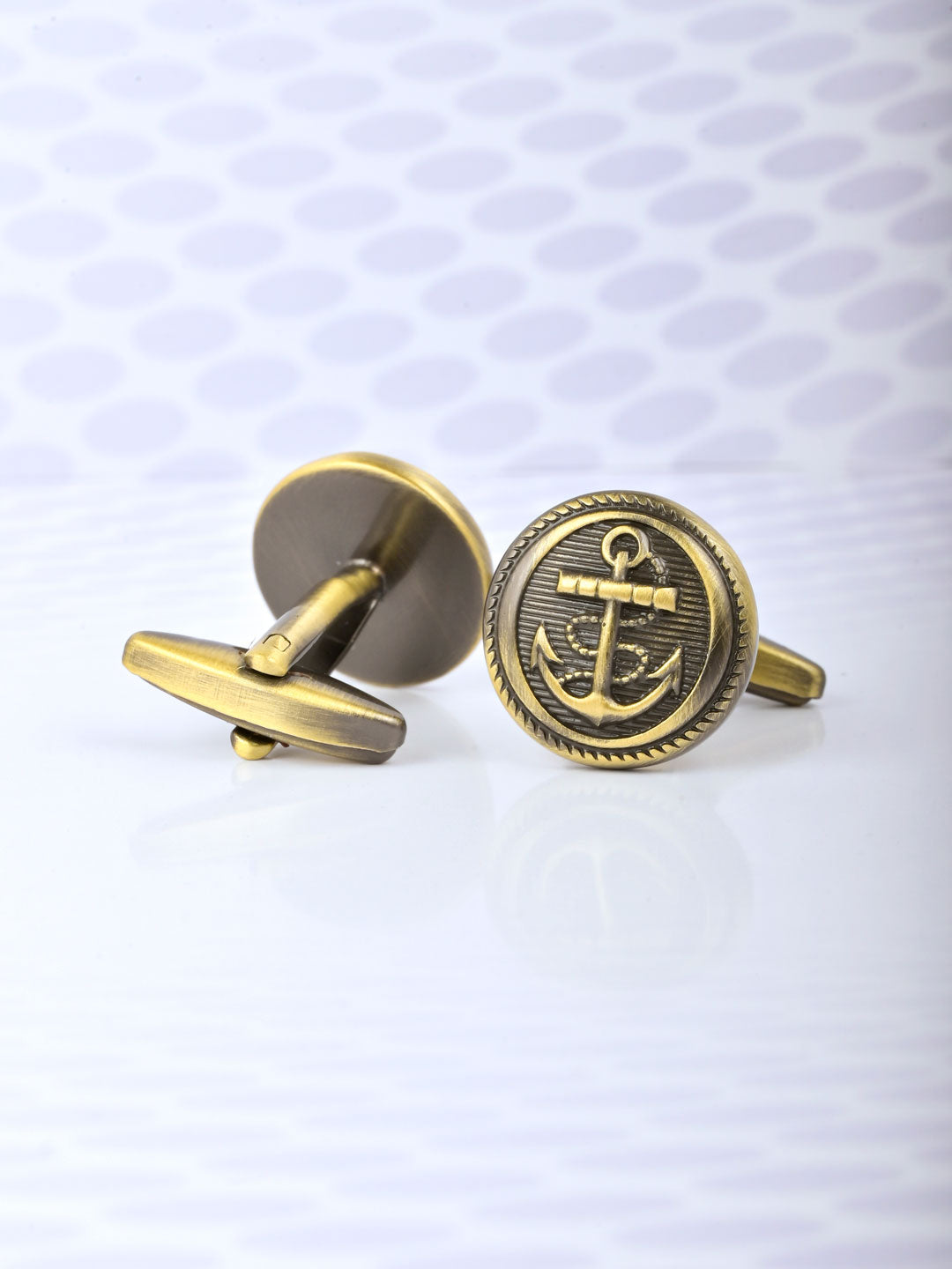 Gold Plated Anchor Cufflink