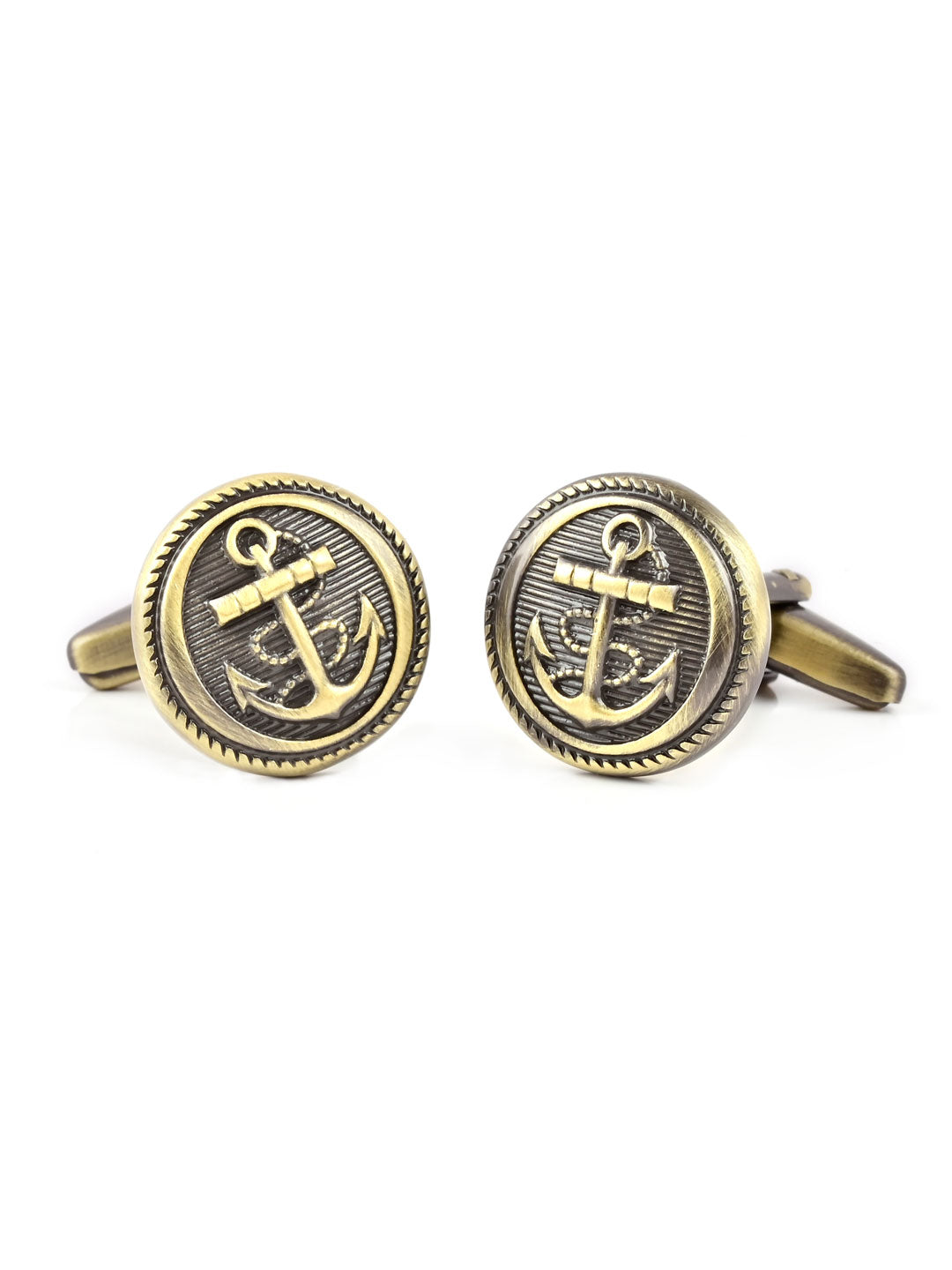 Gold Plated Anchor Cufflink