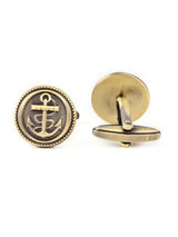 Gold Plated Anchor Cufflink