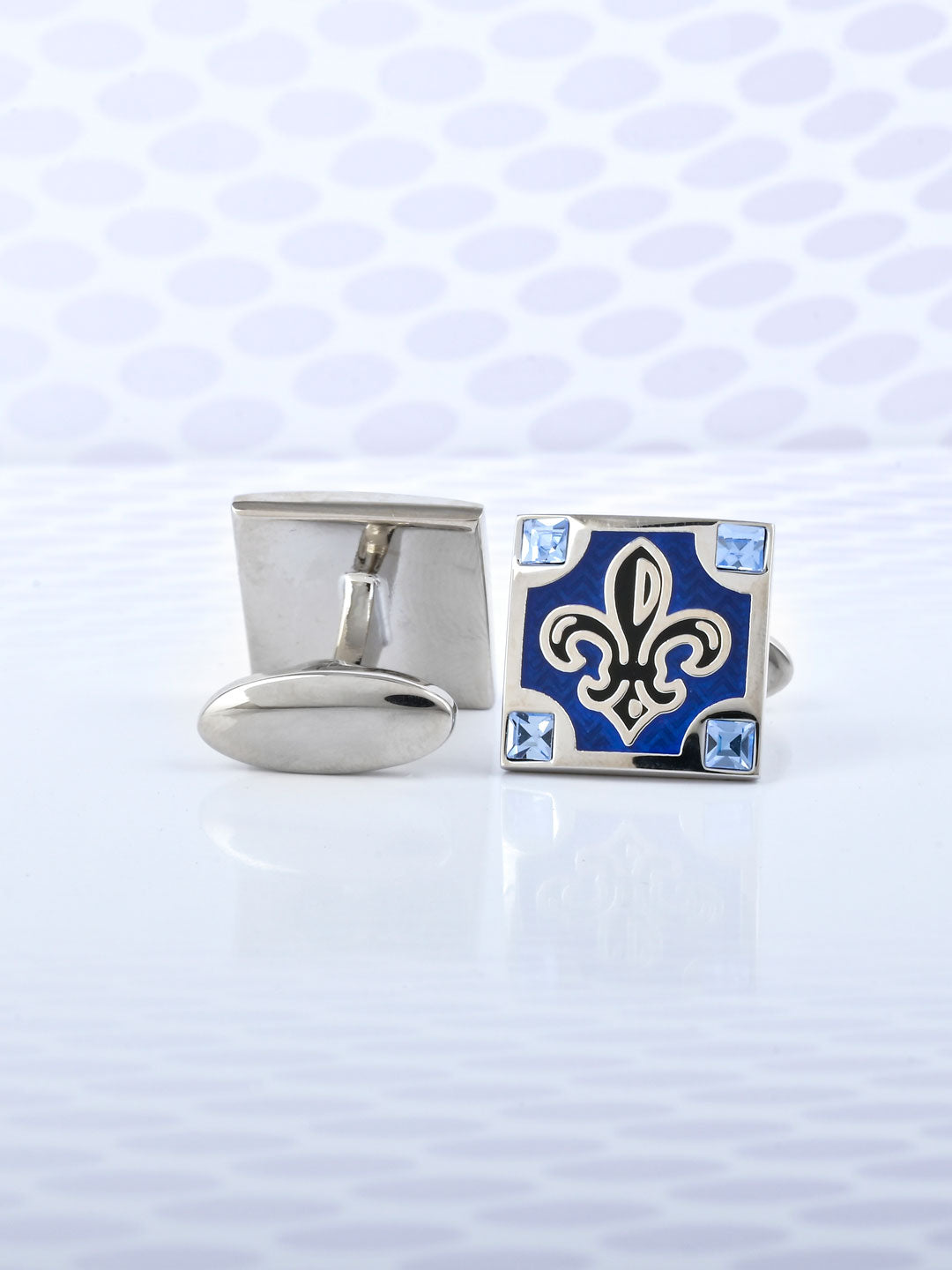 Blue Stone Studded Designer Cufflink