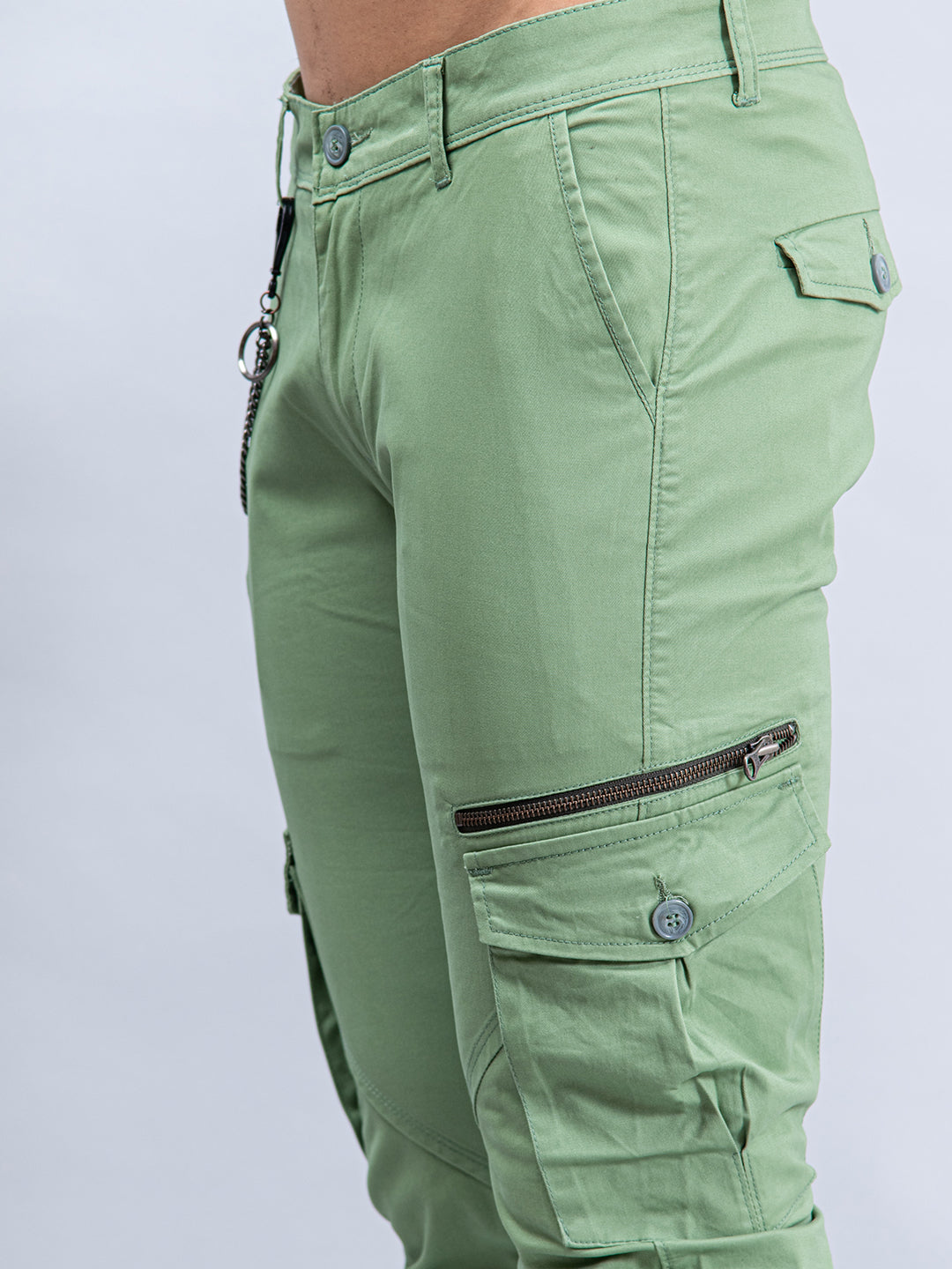 solid green cargo pants