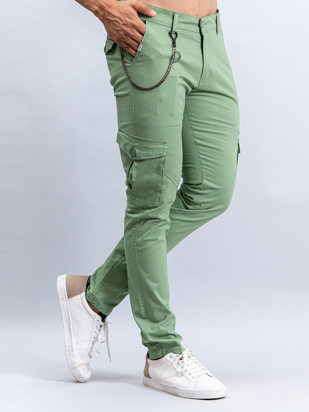 green cargo pants