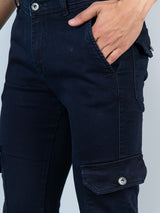 dark blue cargo pants