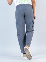 Grey Matty Linen Non Lycra Mens Cargo Pants