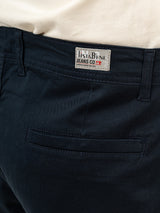 Navy Blue Baggy Fit Chinos Cotton Cargo Pants