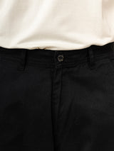 Black Baggy Fit Chinos Cotton Cargo Pants