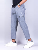 Vintage Grey Baggy Fit Corduroy Cargo Pants