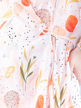 Peach Floral Printed Co-ord Set