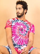 Multi Tie and dye T-shirt and Shorts