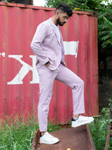 Lilac Linen Suit