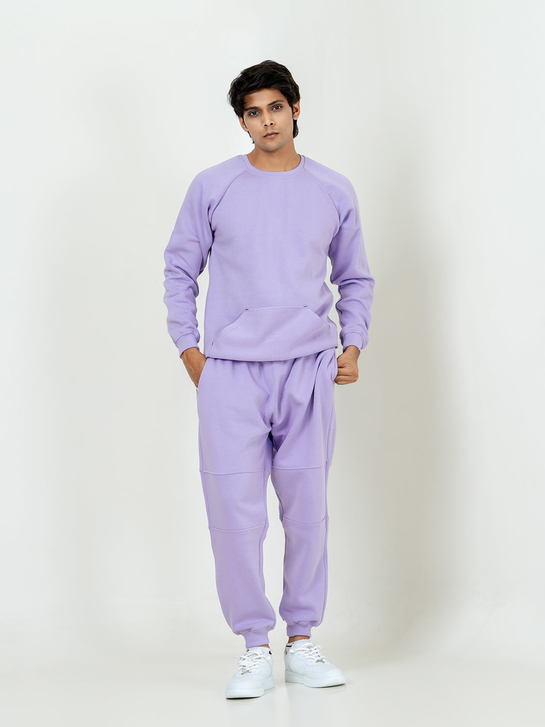 Lilac Round Neck Sweatshirt With Jogger Co-ord Set