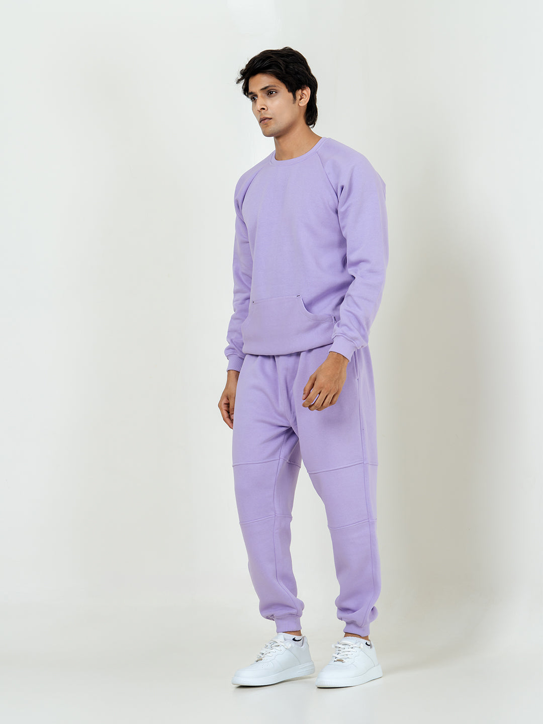 Lilac Round Neck Sweatshirt With Jogger Co-ord Set