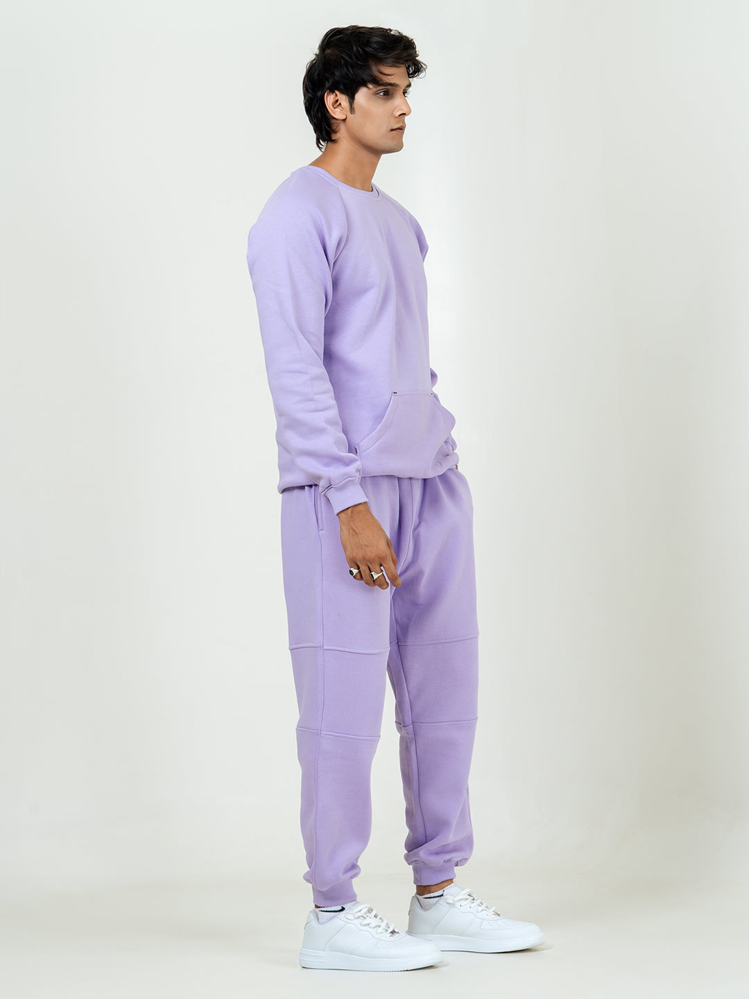 Lilac Round Neck Sweatshirt With Jogger Co-ord Set