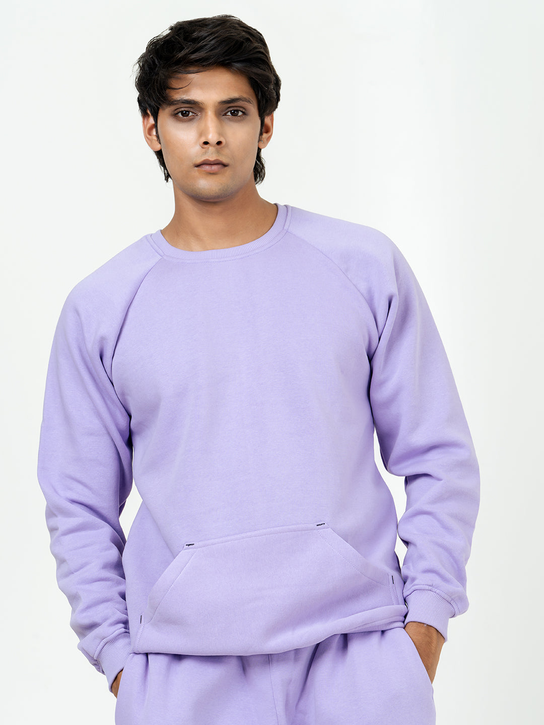 Lilac Round Neck Sweatshirt With Jogger Co-ord Set