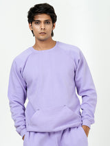 Lilac Round Neck Sweatshirt With Jogger Co-ord Set