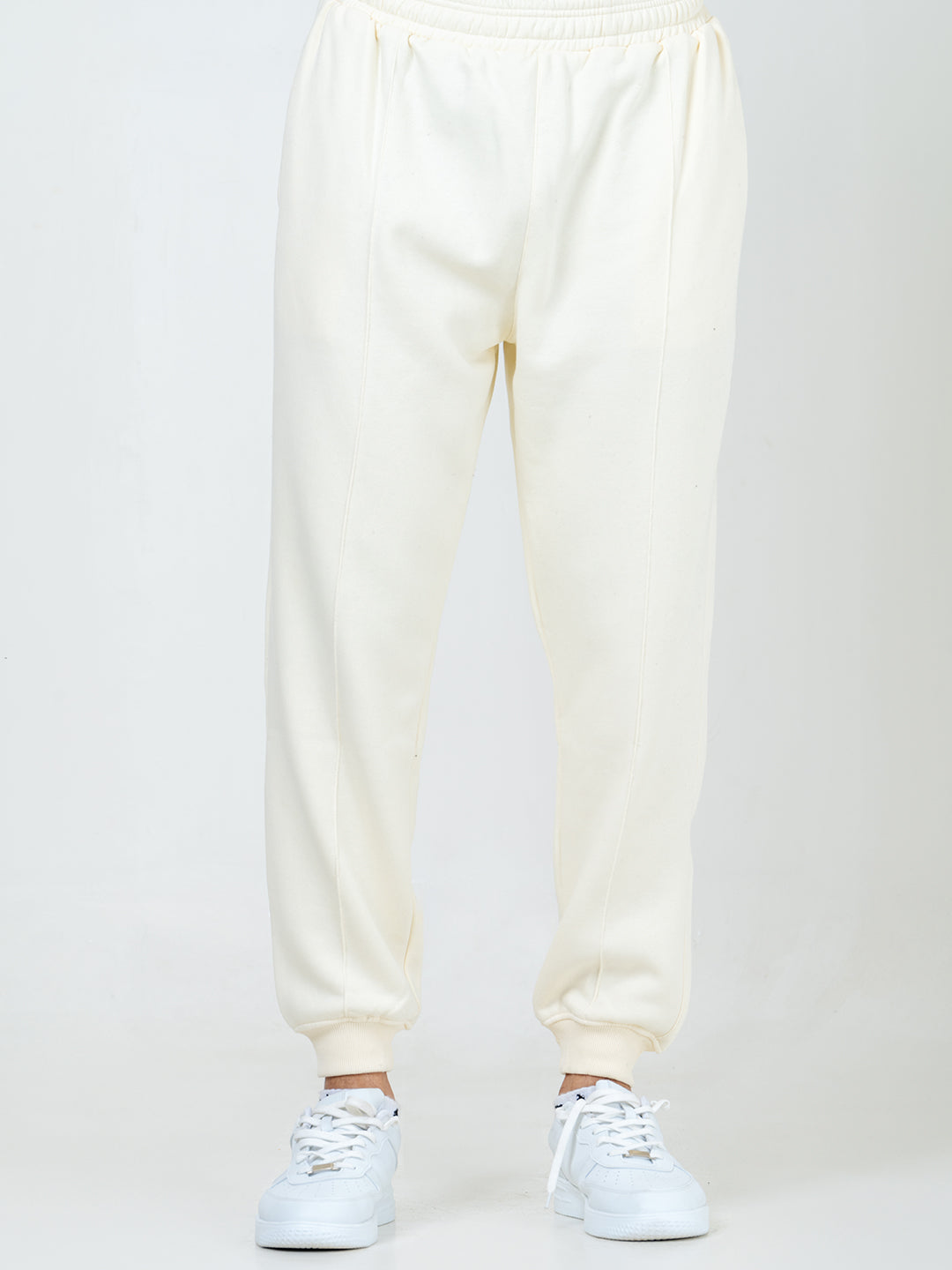 Off White Sweatshirt With Jogger Co-ord Set