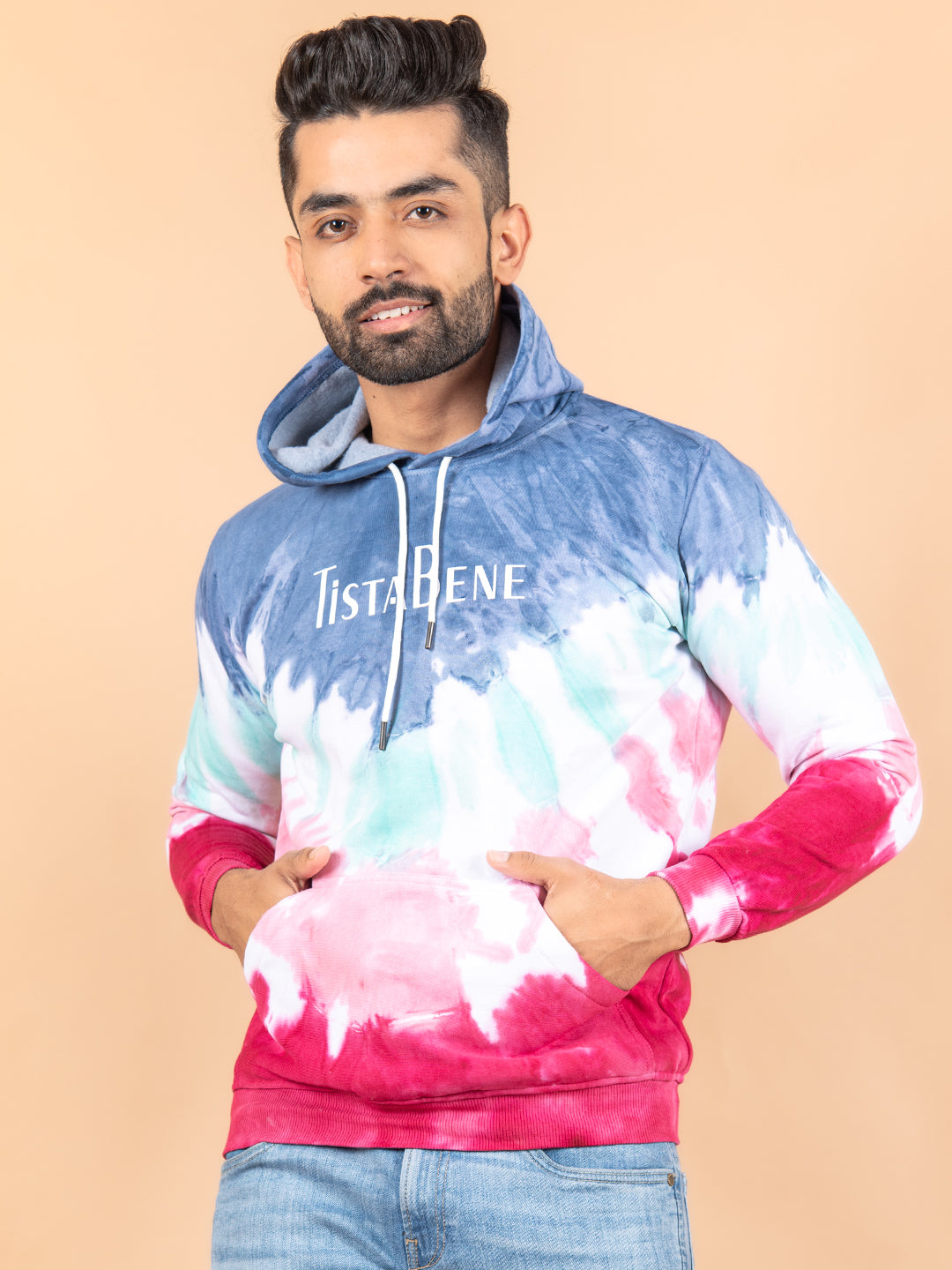 Tistabene Printed Tie and Dye Hoodie