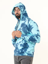 Blue Tie-Dye Hoodie