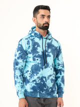 Blue Tie-Dye Hoodie