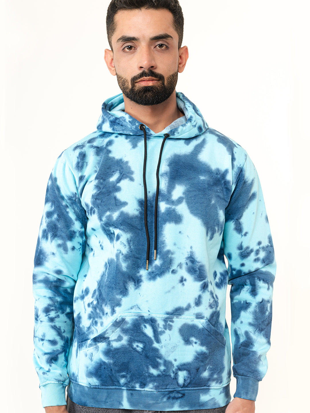 Blue Tie-Dye Hoodie