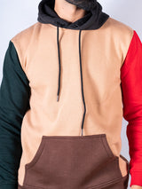 Multi color Block Hoodie