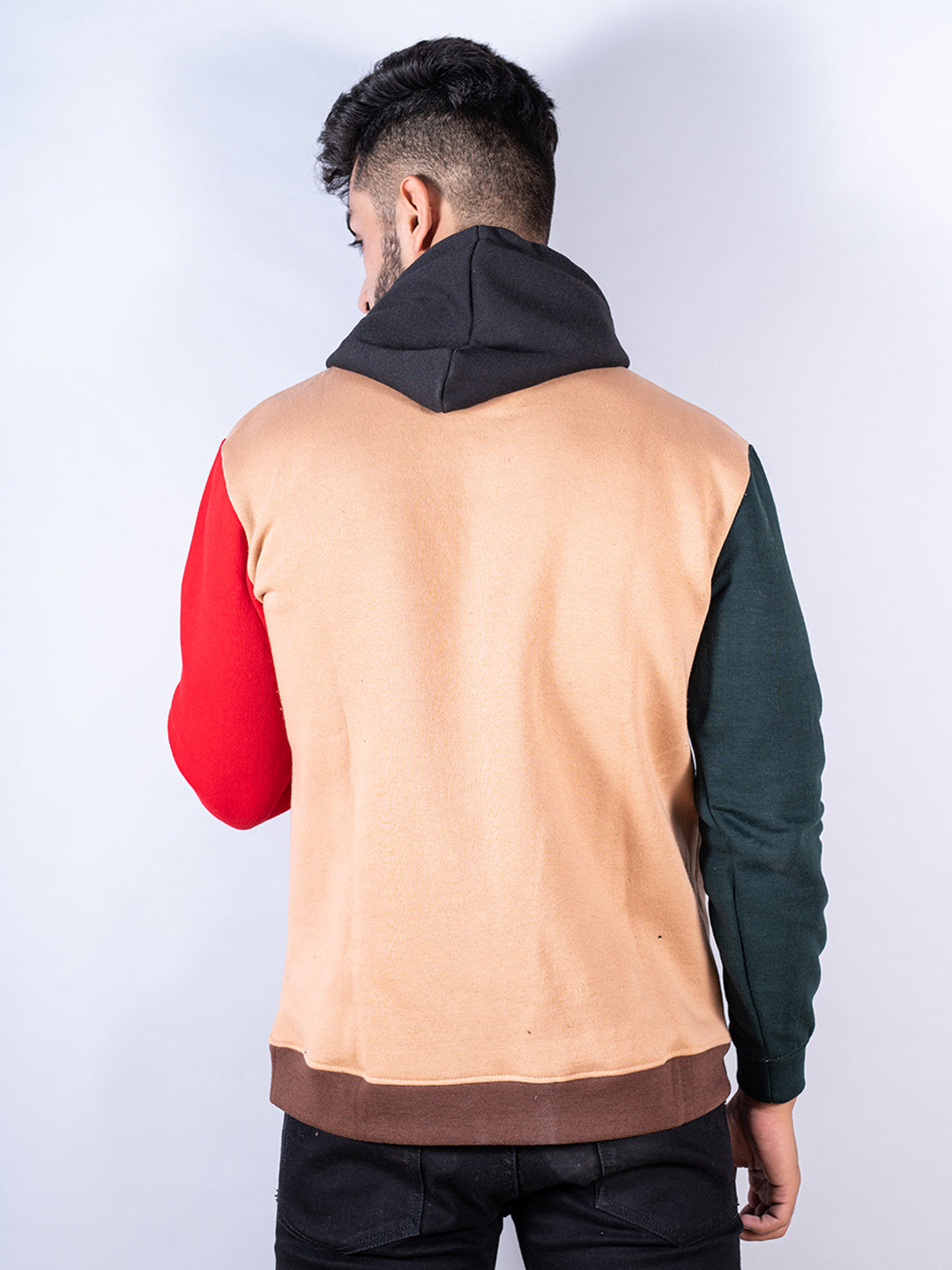 Multi color Block Hoodie