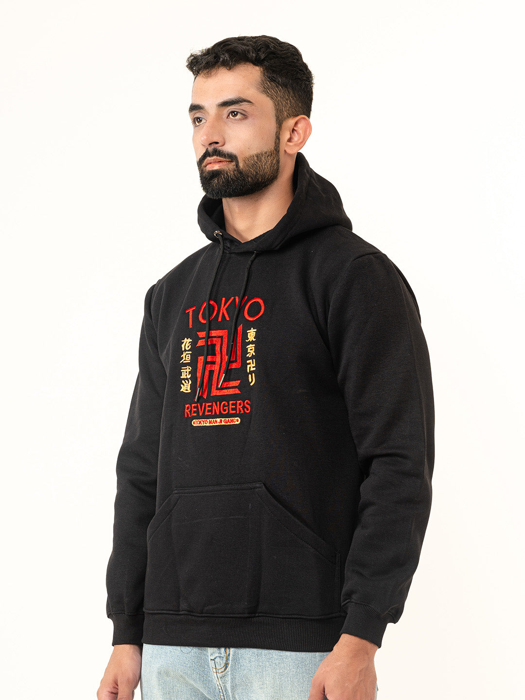 Black Tokyo Manji Revengers Printed Hoodie (Unisex)