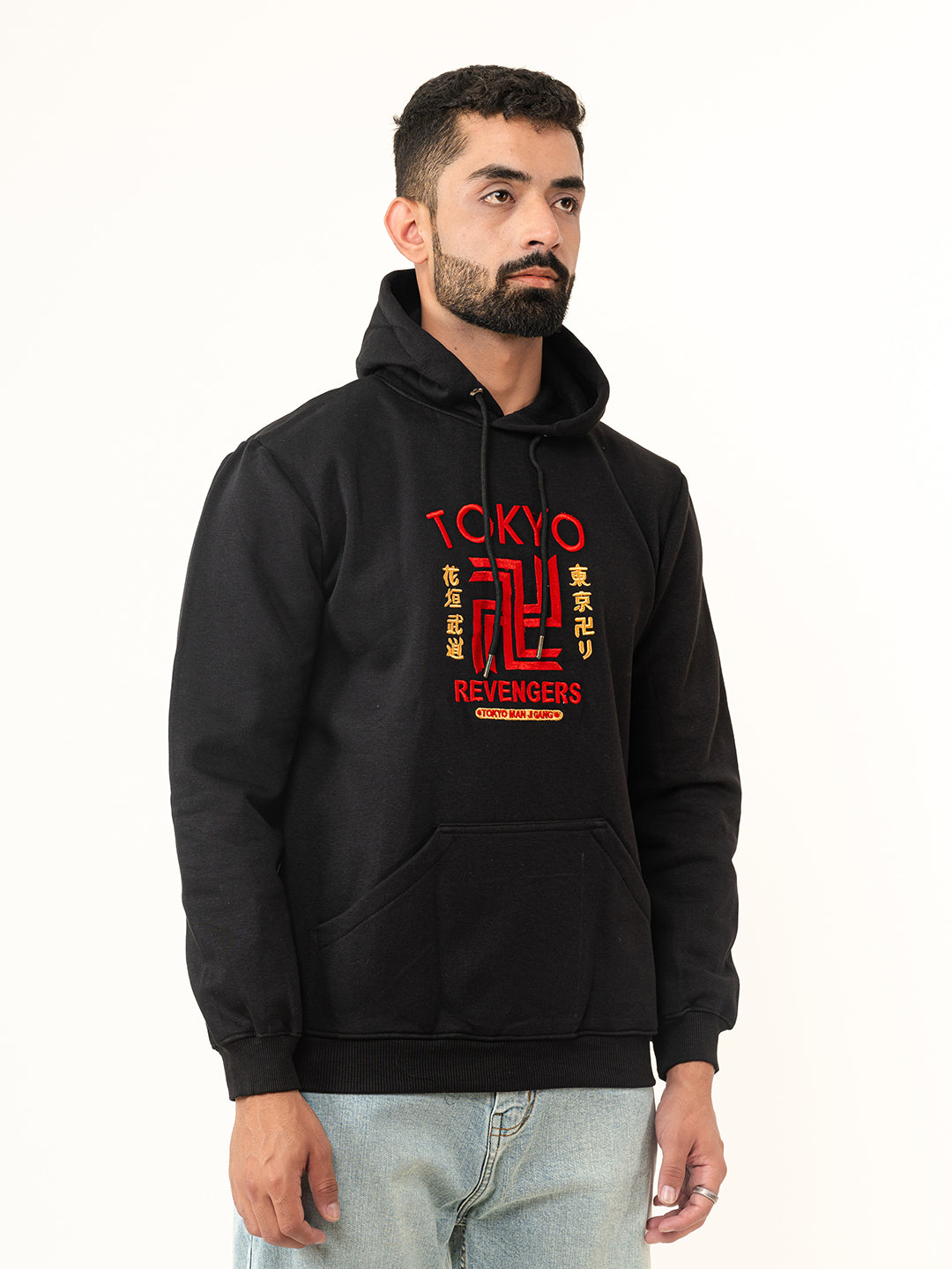 Black Tokyo Manji Revengers Printed Hoodie (Unisex)