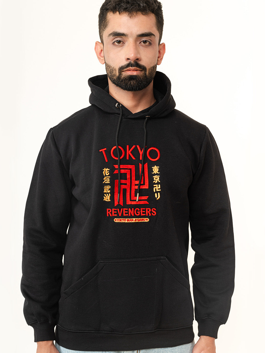 Black Tokyo Manji Revengers Printed Hoodie (Unisex)